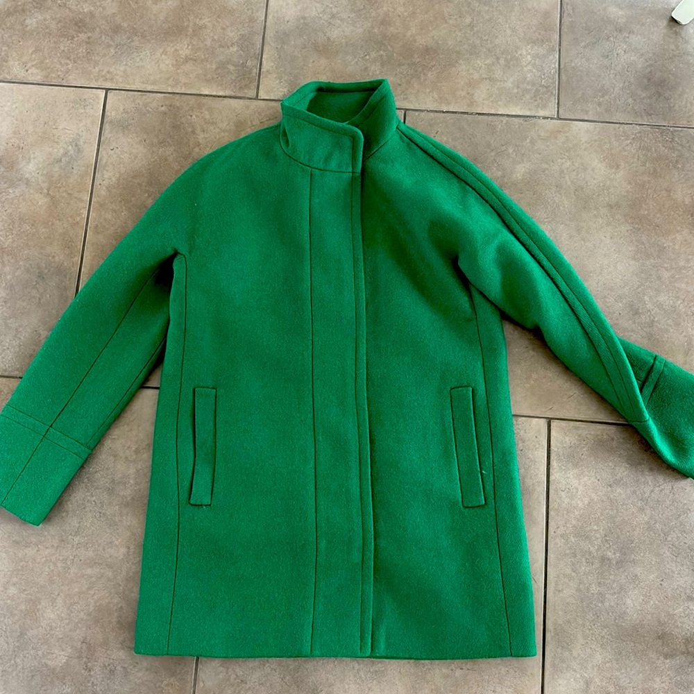 Jcrew factory green pea coat